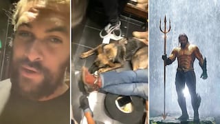 'Aquaman’, Jason Momoa, quedó atrapado por dos horas en un ascensor junto a su perro | VIDEO