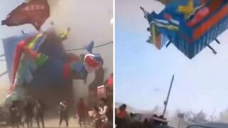 Tornado hace volar juegos inflables causando la muerte de dos niños (VIDEO)