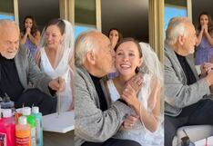 Hombre de avanzada edad con alzhéimer recuerda a su hija el día de su boda y conmueve en redes