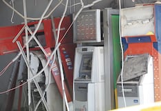 Hacen volar a cajero bancario en grifo y se llevan fuerte suma de dinero
