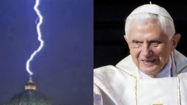 ¿Mal augurio? Un rayo cayó sobre la cúpula de la Basílica de San Pedro tras la renuncia de Benedicto XVI