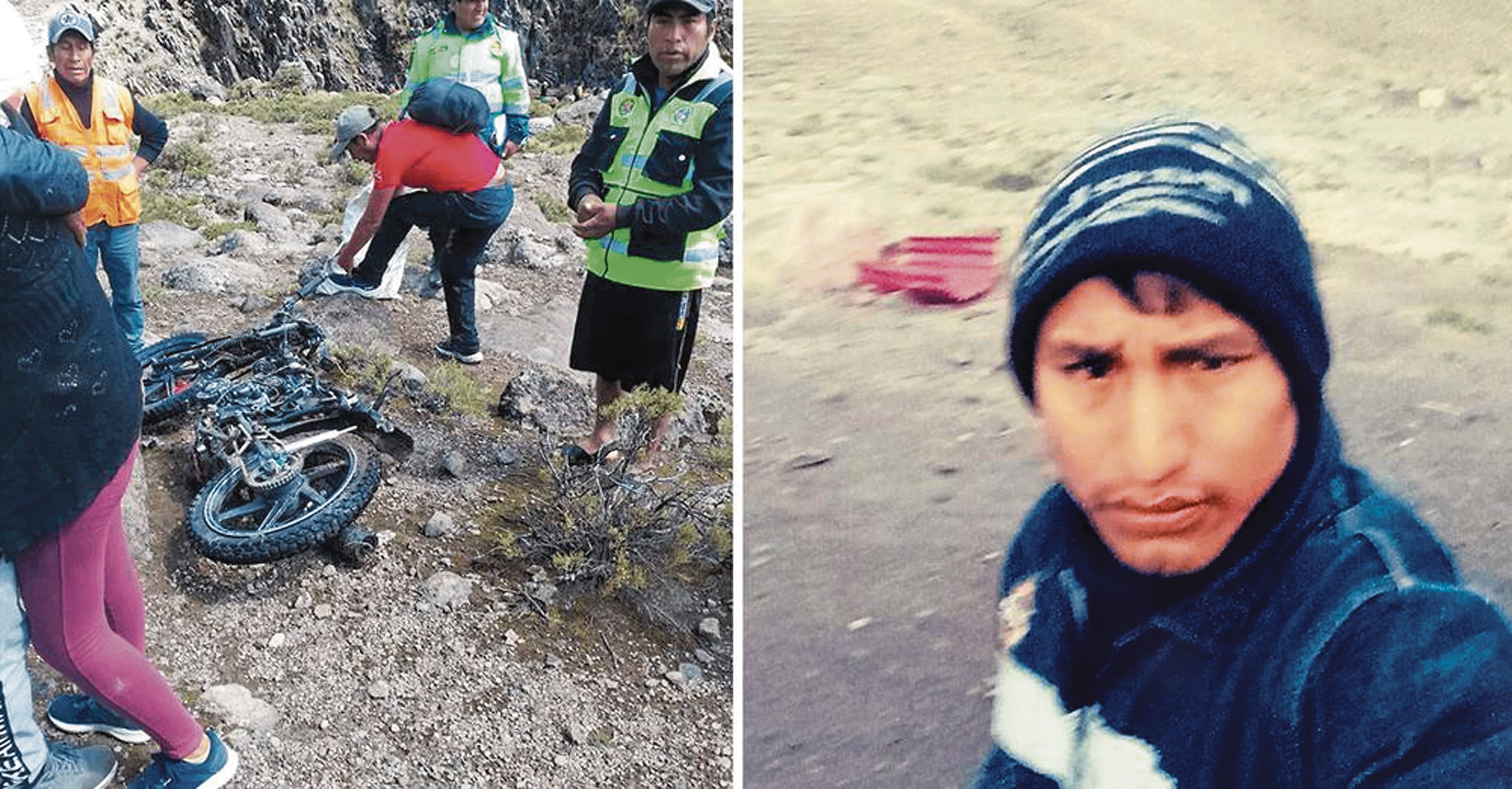 Tito Taya (27) murió al volante de su moto.