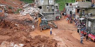 El temporal provocó el desborde de un río, inundaciones, deslizamientos de tierra y derrumbes de edificaciones.