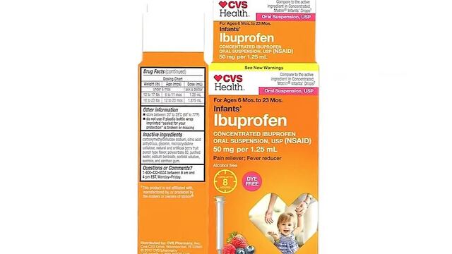 Retiran del mercado el Ibuprofeno en gotas para niños (VIDEO)
