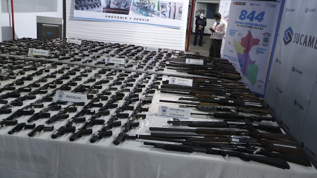 Reportes de armas de fuego robadas en Perú se duplicaron del 2022 al 2023