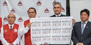 Keiko Fujimori y Roberto Sánchez son optimistas, y ya están las cédulas con sus fotos y nombres de partidos. Foto: Cesar Bueno @photo.gec
