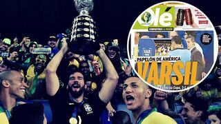 "VARSIL": Para el diario Olé de Argentina, Brasil ganó con "escandalosa ayuda"