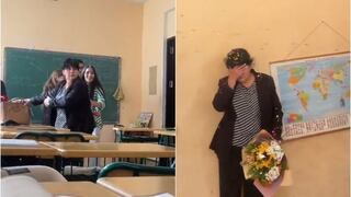 ¡La hicieron llorar!: Jóvenes fingen pelea para sorprender a su maestra en su cumpleaños (VIDEO)