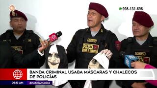 Banda criminal usaba máscaras y chalecos policiales en Villa El Salvador (VIDEO)