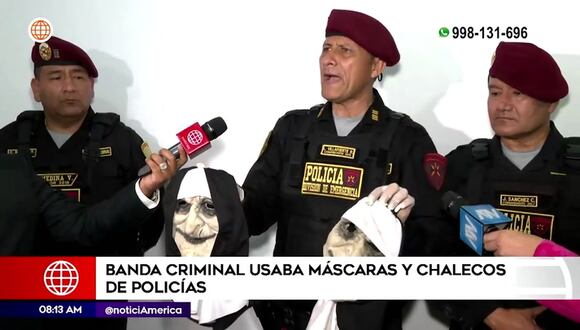 Criminales usaban chalecos y máscaras de Policías