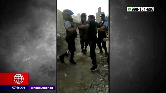 Policía fue detenido tras agredir a un serenazgo