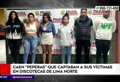 Detienen a ‘peperas’ que operaban en discotecas de Independencia, SMP, Los Olivos y Comas (VIDEO)