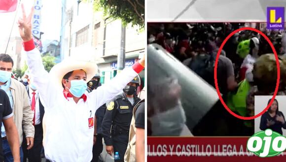 Pedro Castillo: Policías motorizada sufre accidente mientras cuidaban su llegada a Gamarra | OJO