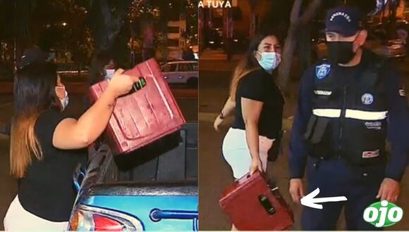 Mujer intervenida en fiesta COVID-19 | diario OJO