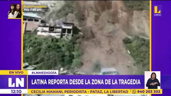 La Libertad: derrumbe de cerro sepulta alrededor de 80 viviendas en Pataz