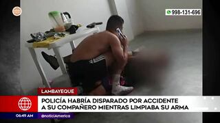 Pacasmayo: policía dispara y mata accidentalmente a su compañero mientras limpiaba su arma (VIDEO)