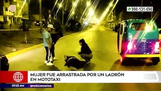 Villa El Salvador: mujer fue arrastrada por delincuente en mototaxi durante intento de robo (VIDEO)