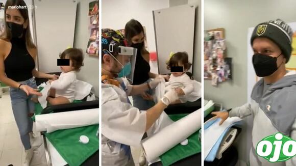 Mario Hart y Korina Rivadeneira: su hija hace travesura en su visita al pediatra | VIDEO | OJO