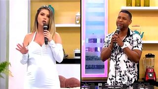 Brunella Horna enfurece en ‘América Hoy’ por broma de Giselo: “Yo no me meto con tu mamá” (VIDEO)