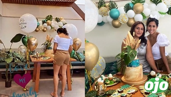 Melissa Paredes sorprende a su mamá con fiesta por su cumpleaños - diario ojo