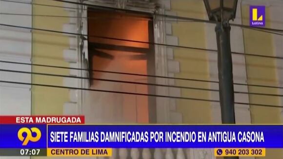 Incendio en el Centro de Lima