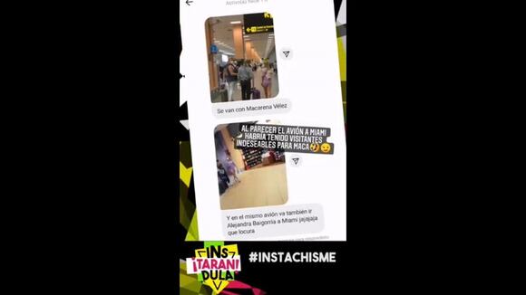 Instarándula - Alejandra Baigorria y Said Palao en el aeropuerto - diario ojo