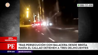 PNP arresta a tres delincuentes tras una persecución desde Breña hasta el Callao (VIDEO)