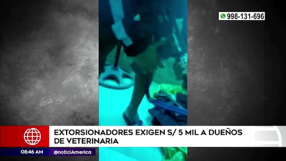 Extorsionadores exigen 5 mil soles a dueños de veterinaria