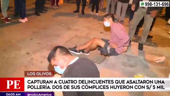 Capturan a delincuentes que asaltaron pollería