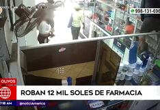 Roban por segunda vez en una farmacia, en Los Olivos (VIDEO)