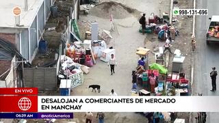 Desalojan en Manchay: comerciantes informales invadían espacio público (VIDEO)
