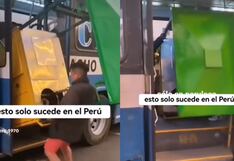 TikTok: Hombre causa furor por trasladar su carrito de comida en un bus (VIDEO)