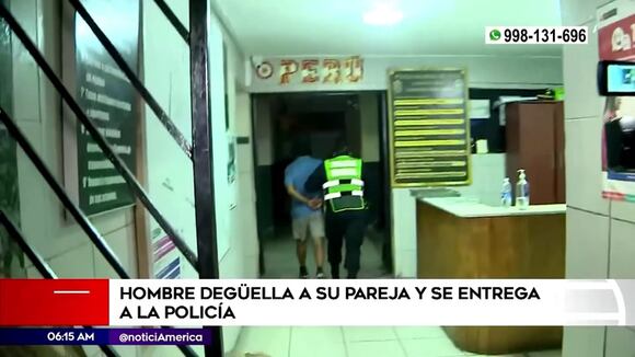Hombre se entrega a la Policía tras cometer crimen