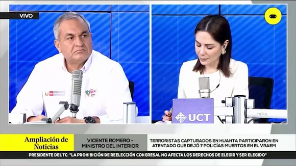 Declaraciones del ministro del Interior, Vicente Romero