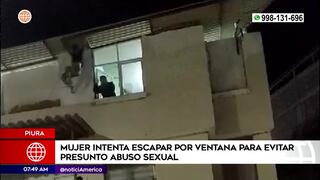 Joven intenta lanzarse de tercer piso para evitar ser violada, en Piura (VIDEO)