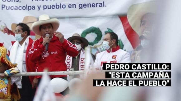 Pedro Castillo critica a quienes entregan regalos en eventos proselitistas: "Esta campaña la hace el pueblo"