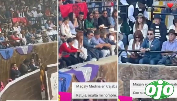 Magaly Medina y Alfredo Zambrano en corrida de toros | OJO
