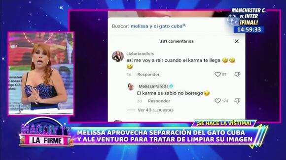 OJO I Magaly le dice a Melissa que le karma ya le llegó con el 'Activador' (Magaly TV)