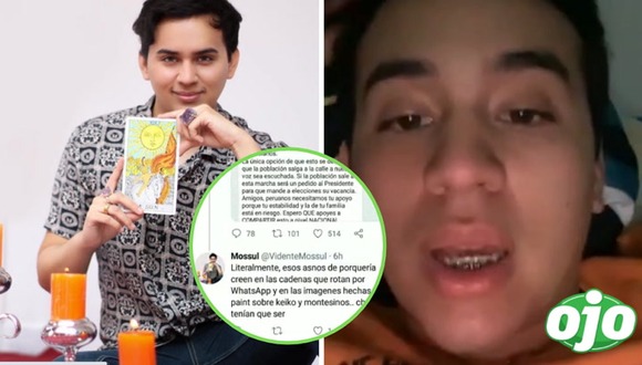 Vidente Mossul asado por Twitter falso donde lo muestran discriminador | OJO