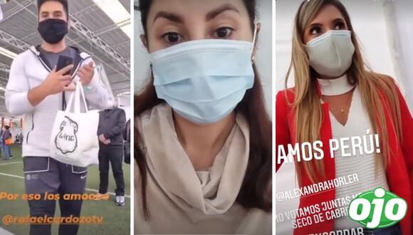 Aneth Acosta fue miembro de mesa: Rafael Cardozo y Alexandra Horler le llevaron comida | OJO