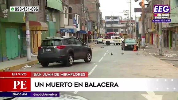 SJM: un muerto en balacera