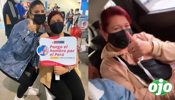 Yahaira Plasencia llevó a su madre a vacunarse contra el COVID-19 - diario OJO
