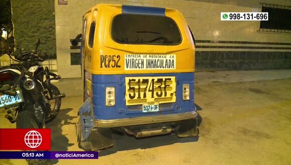 SJM: Atacan a balazos mototaxi donde iban tres mujeres y un bebé