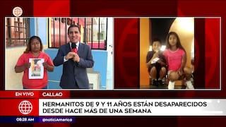 Dylan y Vanessa, dos hermanos de 11 y 9 años, están desaparecidos hace 8 días, en el Callao