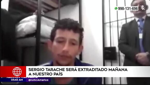 Sergio Tarache será traído al Perú mañana 30 de enero para afrontar la justicia