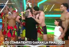 Facundo González le da tremendo beso a Johanna San Miguel tras final de Esto es Guerra (VIDEO)