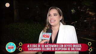 Cassandra Sánchez celebra su despedida de soltera a días de casarse con Deyvis Orosco (VIDEO)