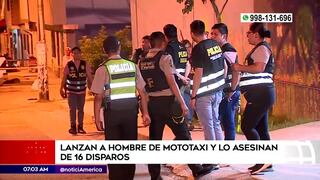 Mototaxista es arrojado de su vehículo y asesinado a tiros en San Juan de Miraflores (VIDEO)