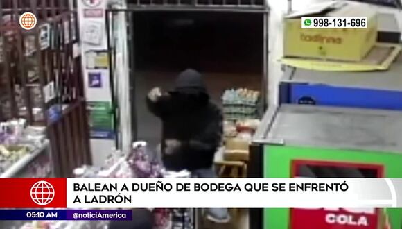 Balean en la cara al dueño de bodega que frustró asalto