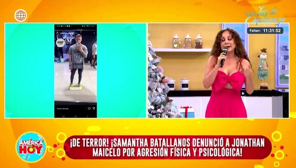 Janet Barboza ofrece detalles entre Samantha y Maicelo